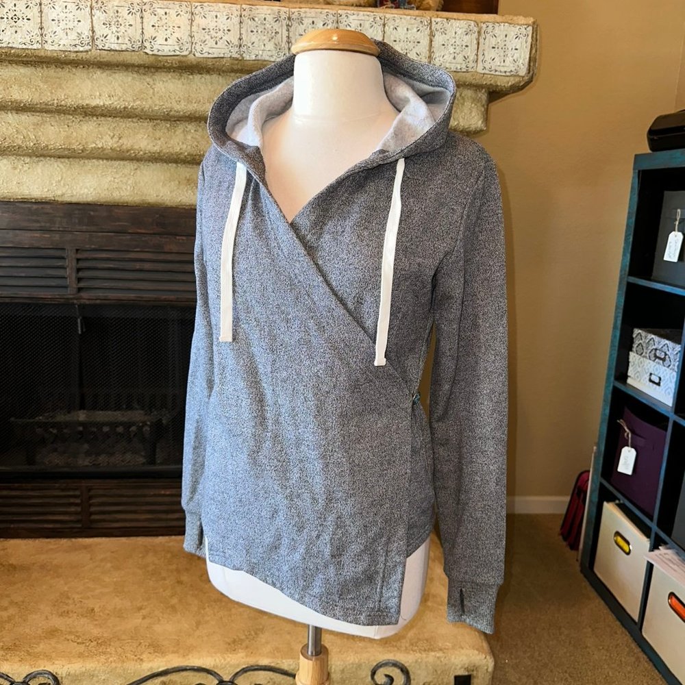 Wrap sweat shirt jacket top Hoody NWT